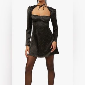 Long Sleeve Polka Dot Mini Dress | WeWoreWhat